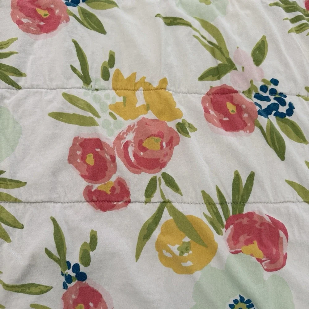 Target Cloud Island Floral Field Baby Blanket Quilted Reversible Flowers Pinks